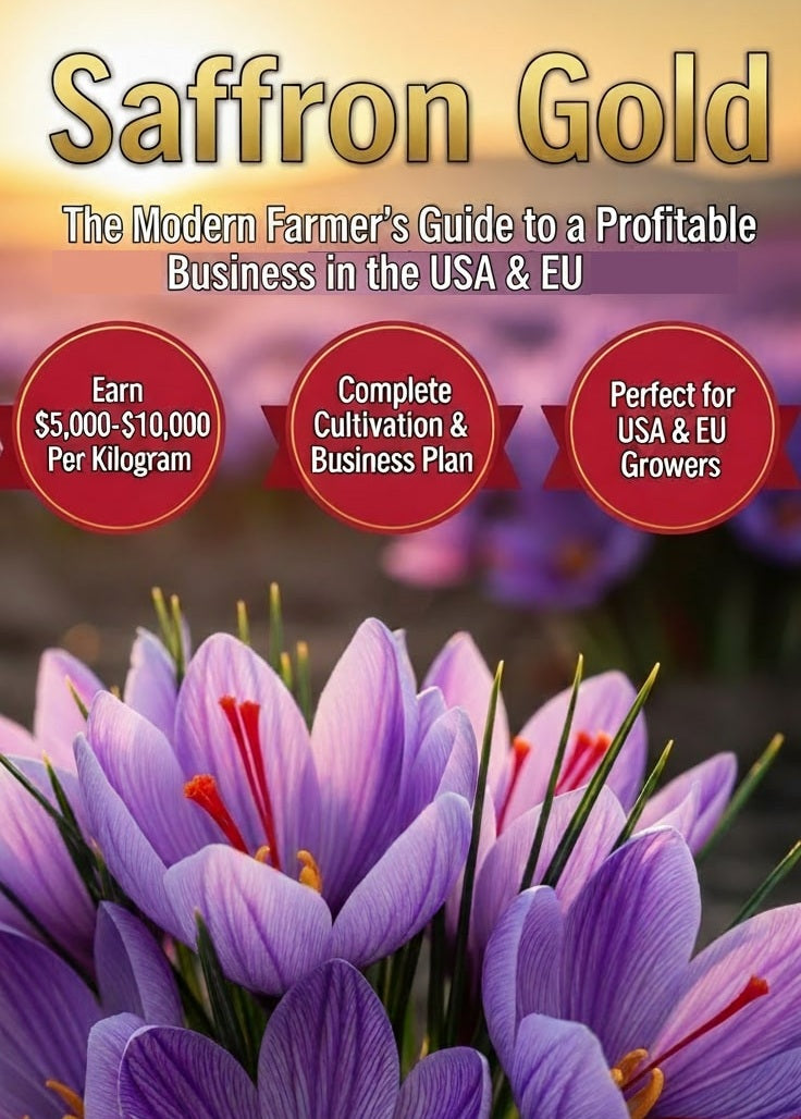 Saffron Gold: The Modern Farmer’s Guide to Profitable Saffron Cultivation in the USA & EU (eBook)