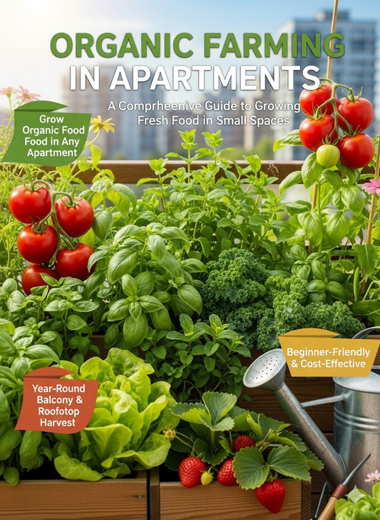 Organic Farming in Apartments: A Comprehensive Guide to Growing Fresh Food in Small Spaces (eBook)
